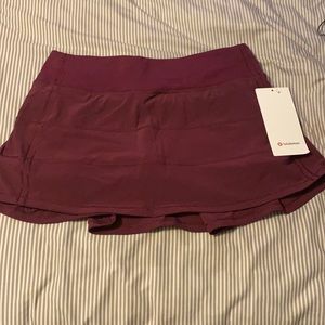 Lululemon pace revival skirt maroon